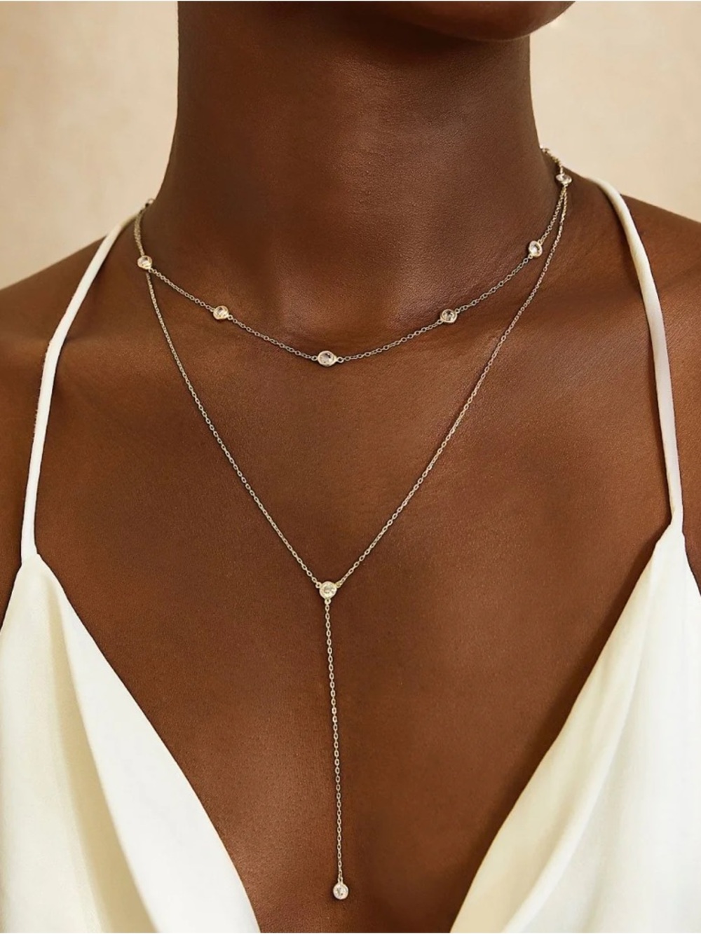 Delicate Sterling Lariat Necklace